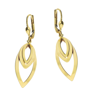 Kolczyki złote łezki ramka/big.zam. AR XNSE8321-GW próba 375