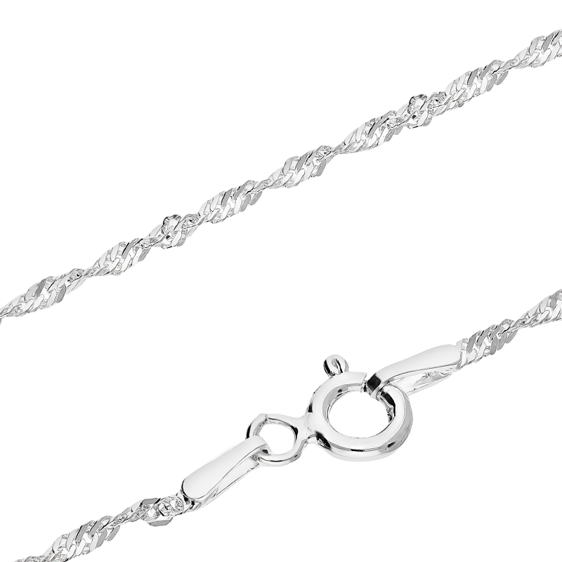 Łańcuszek srebrny singapur BC 1450-025 próba 925