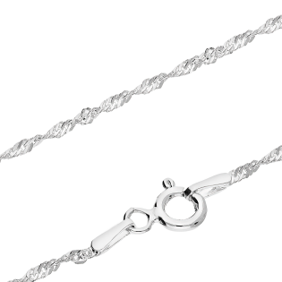 Łańcuszek srebrny singapur BC 1450-025 ROD próba 925