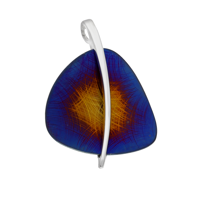 Zawieszka srebrna tytanowy trójkąt i pałka AG A6 09670543-80 próba 925