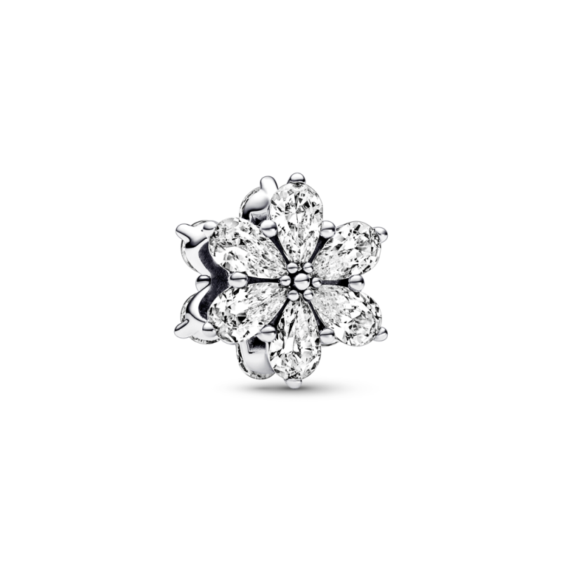 Okrągły lśniący charms Pandora ze zbiorem roślin 792623C01