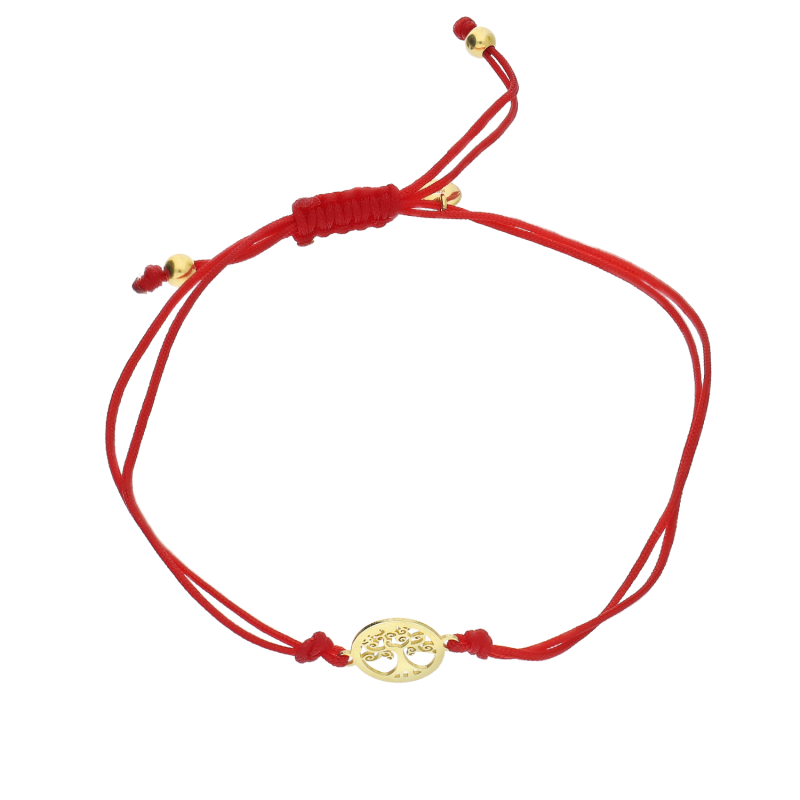 Pozłacana Bransoletka Srebrna Drzewko Szczęścia - JubilerSezam.pl