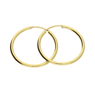 Kolczyki złote kółka szarniry 20mm OS GF120-20 próba 585