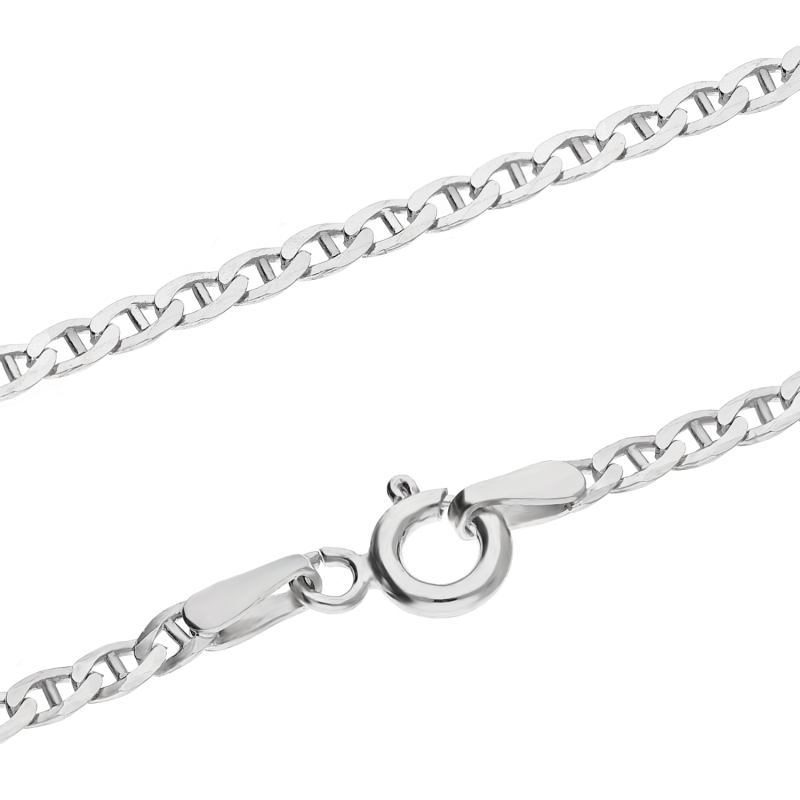 Łańcuszek srebrny gucci BC 1413-060 EXF ROD próba 925