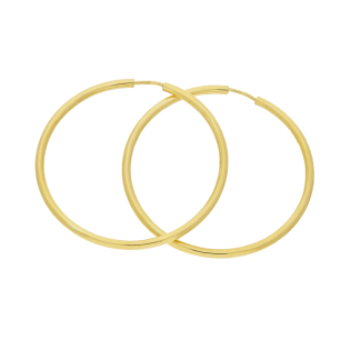 Kolczyki pozłacane kółka szarniry 35mm PW KSZ-35mm-2,0 GOLD próba 925