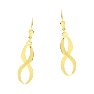 Kolczyki złote blaszki ósemki/big.zam MZ T42-E-LZ-7-BR próba 375