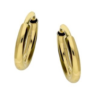 Złote kolczyki kółka 8mm pr. 585 - JubilerSezam.pl