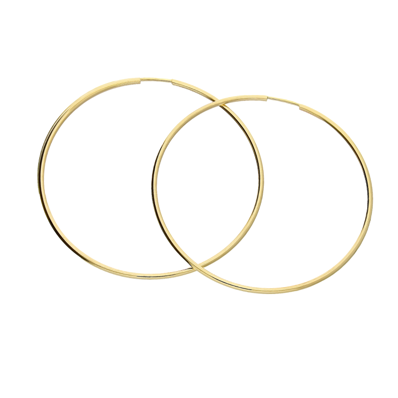 Kolczyki złote kółka szarniry 35mm AR XLTE0084-SL próba 375