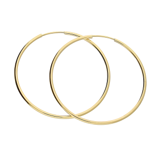 Kolczyki złote kółka szarniry 40mm AR XLTE0085-SL próba 375