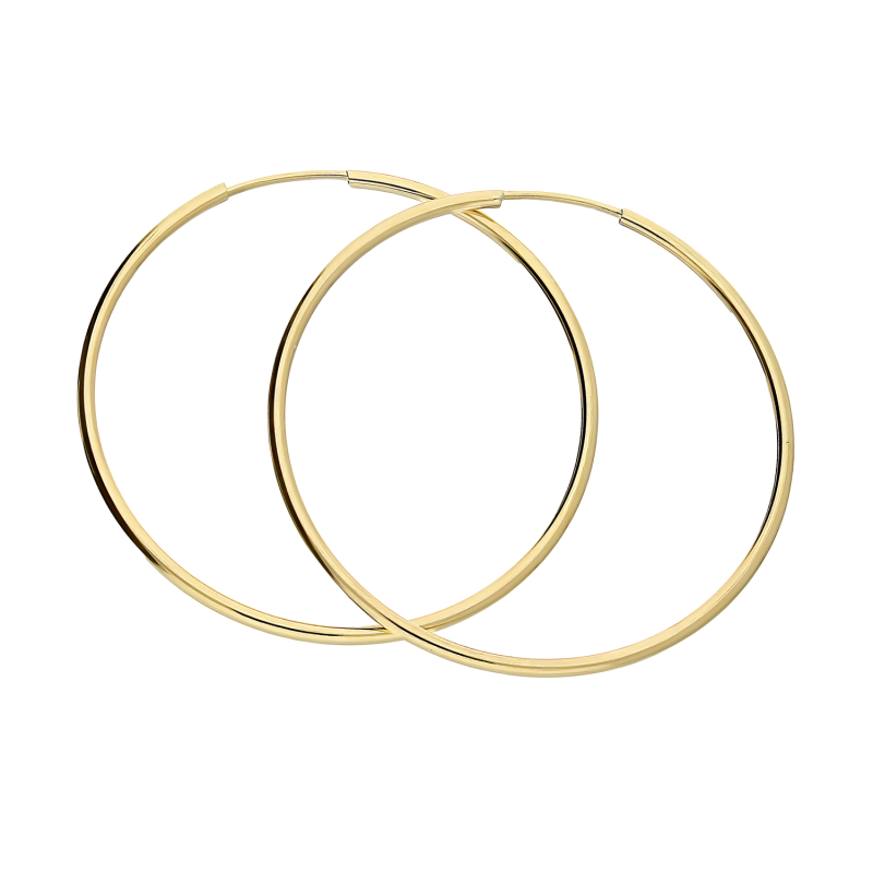 Kolczyki złote kółka szarniry 40mm AR XLTE0085-SL próba 375