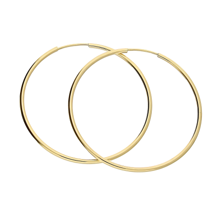 Kolczyki złote kółka szarniry 40mm AR XLTE0085-SL próba 375