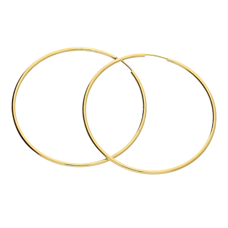 Kolczyki złote kółka szarniry 50mm AR XLTE0087-SL próba 375