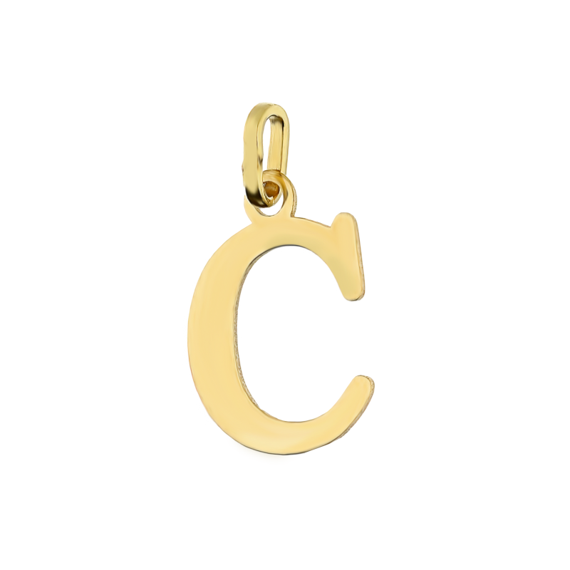 Literka złota C do zawieszenia DJ-Litera 12mm-C próba 585