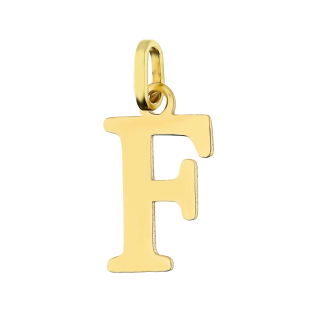 Literka złota F do zawieszenia DJ-Litera 12mm-F próba 585