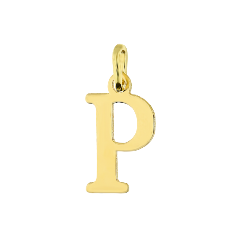 Literka złota P do zawieszenia DJ-Litera 12mm-P próba 585
