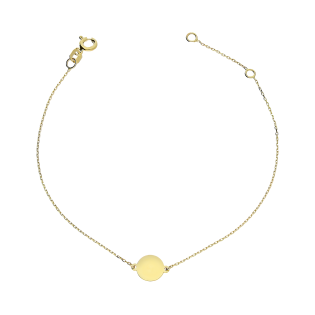 Bransoleta złota koło blask/rolo MZ T23-B-2016-1 próba 585