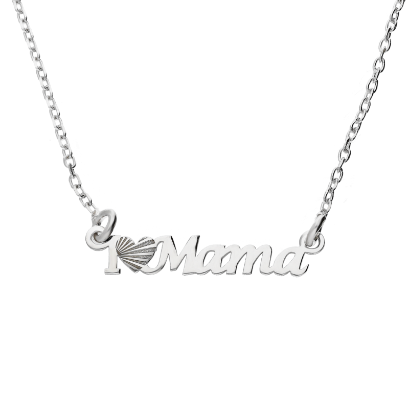 Naszyjnik srebrny I love mama/anker TB 21933 próba 925
