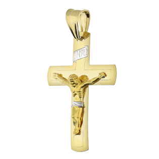 Krzyżyk złoty z wizerunkiem Pana Jezusa DJ426 próba 585