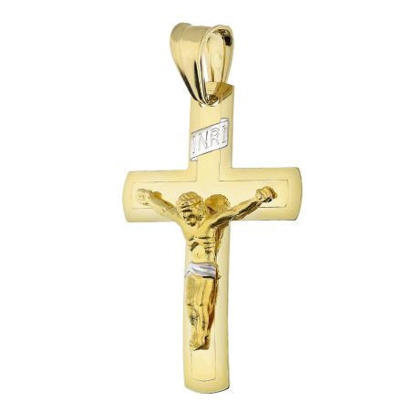 Krzyżyk złoty z wizerunkiem Pana Jezusa DJ426 próba 585