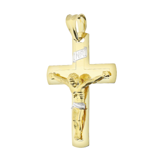 Krzyżyk złoty z wizerunkiem Pana Jezusa DJ426a próba 585
