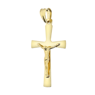 Krzyżyk złoty z wizerunkiem Pana Jezusa DJ429 próba 585