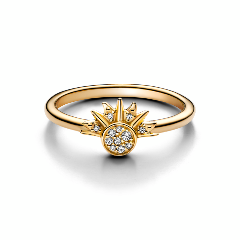 Złoty Pierścionek Pandora Niebiańskie Słońce - JubilerSezam.pl
