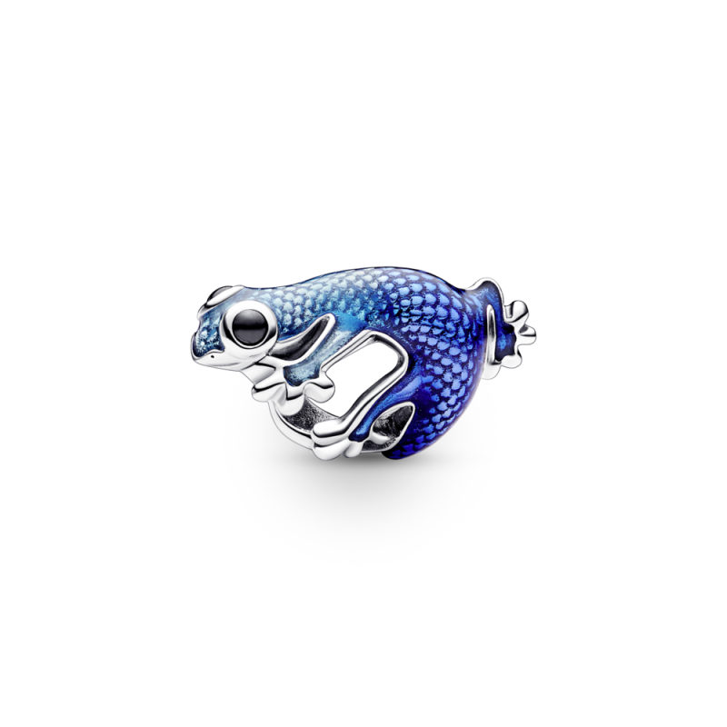 Charms Niebieski metaliczny gekon Pandora 792701C01 próba 925