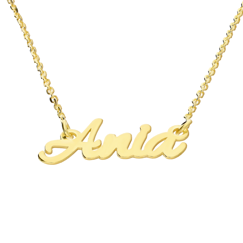 Naszyjnik pozłacany imię Ania/anker AT637 GOLD Ania próba 925