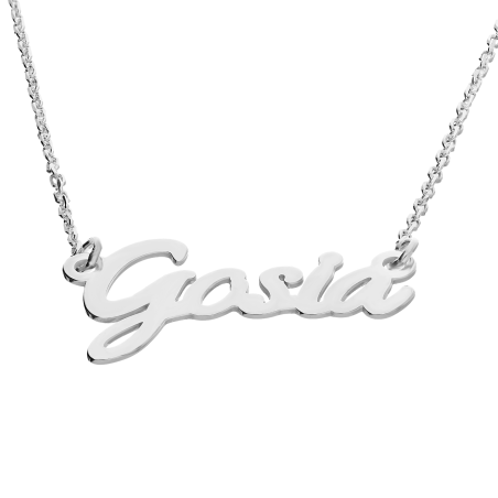 Naszyjnik srebrny imię Gosia/anker AT637 ROD Gosia próba 925