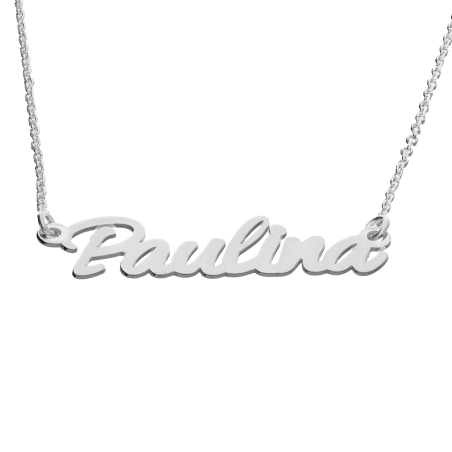 Naszyjnik srebrny imię Paulina/anker AT637 ROD Paulina próba 925