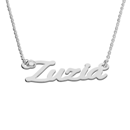 Naszyjnik srebrny imię Zuzia/anker AT637 ROD Zuzia próba 925