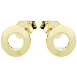 Kolczyki złote oponka 7mm/sztyft MZ T6-E-0216-41 próba 375