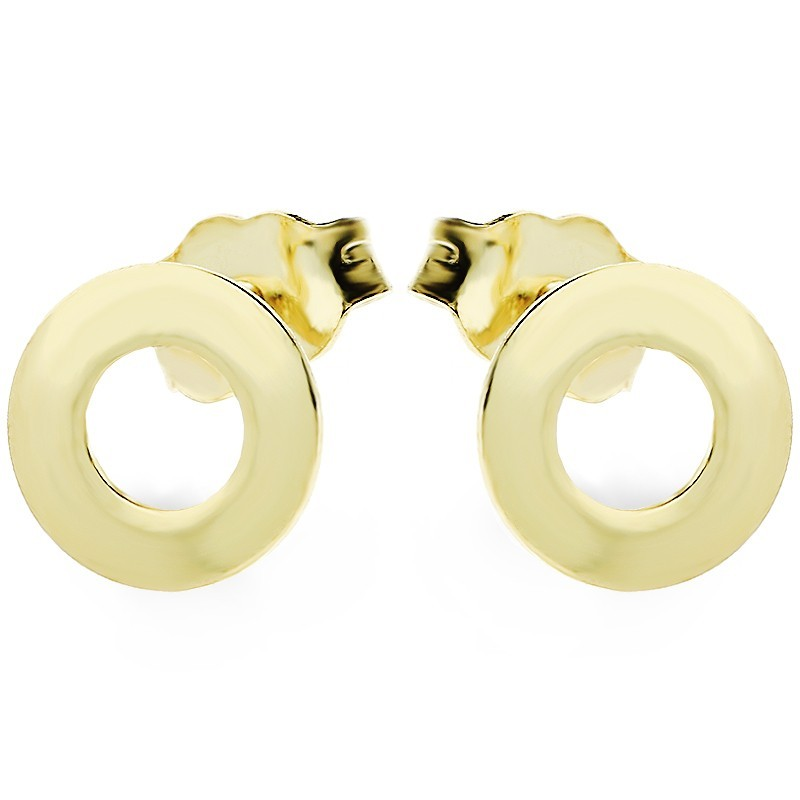 Kolczyki złote oponka 7mm/sztyft MZ T6-E-0216-41 próba 375