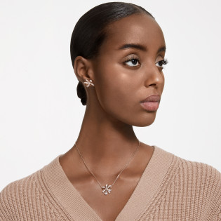 Zestaw biżuterii Swarovski Volta - Naszyjnik i Kolczyki w Różowym Złocie