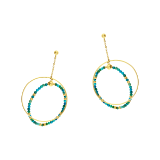 Kolczyki kółka x2 wisz.+spinel/sztyft JA759 próba 925