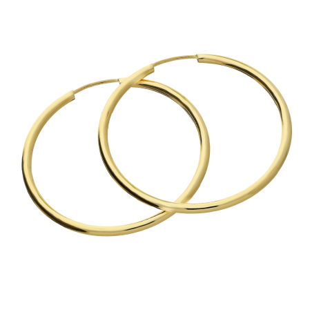 Kolczyki złote kółka szarniry 30mm M3-179-30 próba 585