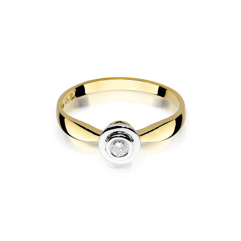 Pierścionek zaręczynowy JUBILE z diamentem BE W-294-10 próba 585