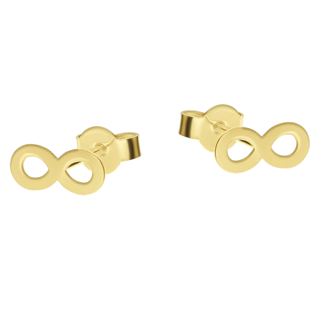 Kolczyki złote infinity/sztyft OS 249-INFY-FR próba 585