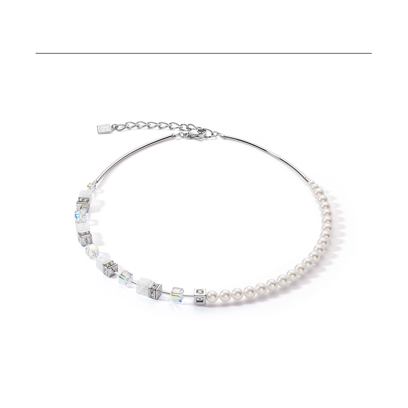 Naszyjnik Coeur de Lion 1400 White CT 5086-10-1400