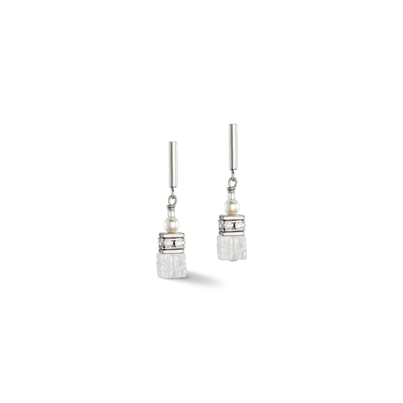 Kolczyki Coeur de Lion 1400 White CT 5086-21-1400