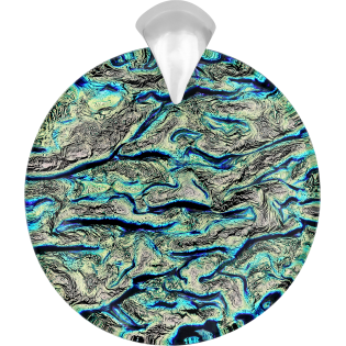 Zawieszka srebrna GRANDE ze szkłem murano KQ KA10-85 próba 925