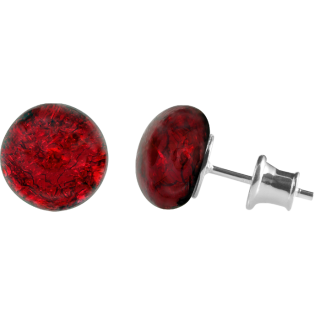 Kolczyki srebrne MARCHESA ze szkłem murano KQ SZT10-79 próba 925