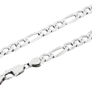 Łańcuszek srebrny rodowany figaro BC 1002-180 SF ROD próba 925