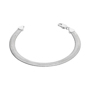 Bransoleta srebrna snake BC 1487-640 FLAT próba 925
