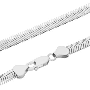 Srebrny łańcuszek snake pr. 925 - JubilerSezam.pl