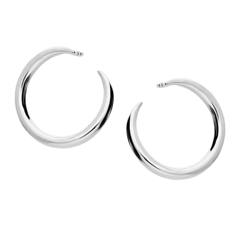 Kolczyki srebrne niepełne koło/sztyft JA1152 ROD próba 925