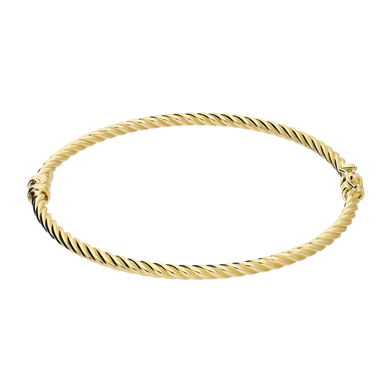 Bransoleta pozłacana bangla skręcana M3-127 GOLD próba 925