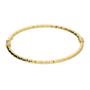 Bransoleta pozłacana bangla skręcana grawerowana M3-128 GOLD próba 925