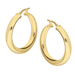 Kolczyki złote skręcane kółka 30mm/ang.zap. M3-196-30 próba 585