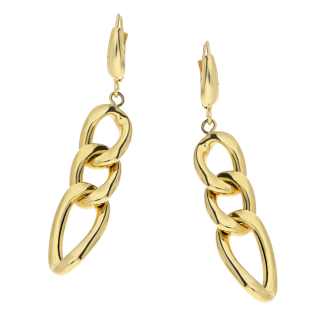 Kolczyki złote splot pancer/big.zam.  M3-200 próba 585